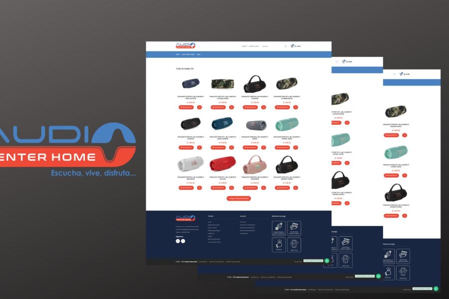 Sitio Web Audiocenterhome.pe
